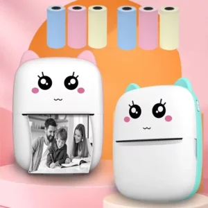 Nouvelle mini-imprimante portable sans fil Bluetooth Android iOS imprimante photo mobile thermique étiquettes Termica étiqueteuse avec rouleaux de papier